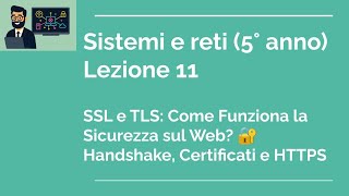 SSL e TLS: Come Funziona la Sicurezza sul Web? 🔐 Handshake, Certificati e HTTPS