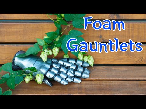 EVA Foam Gauntlets - Cosplay Tutorial - Undyne from Undertale armor - Pt. 1