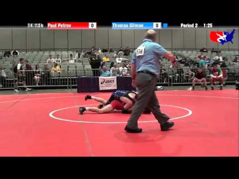 Paul Petrov vs. Thomas Gilman at 2013 Junior Nationals - FILA - FS