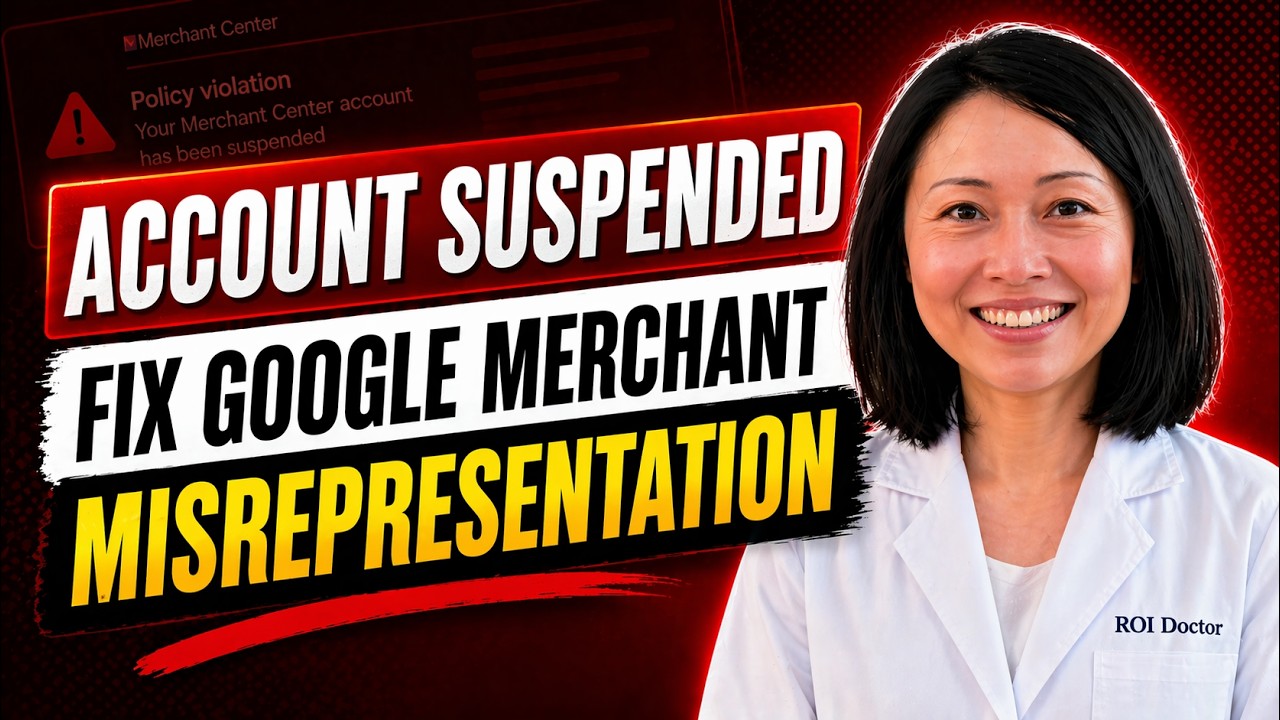 Account Suspended due to Policy Violation\\Google Merchant Misrepresentation (Shopify)