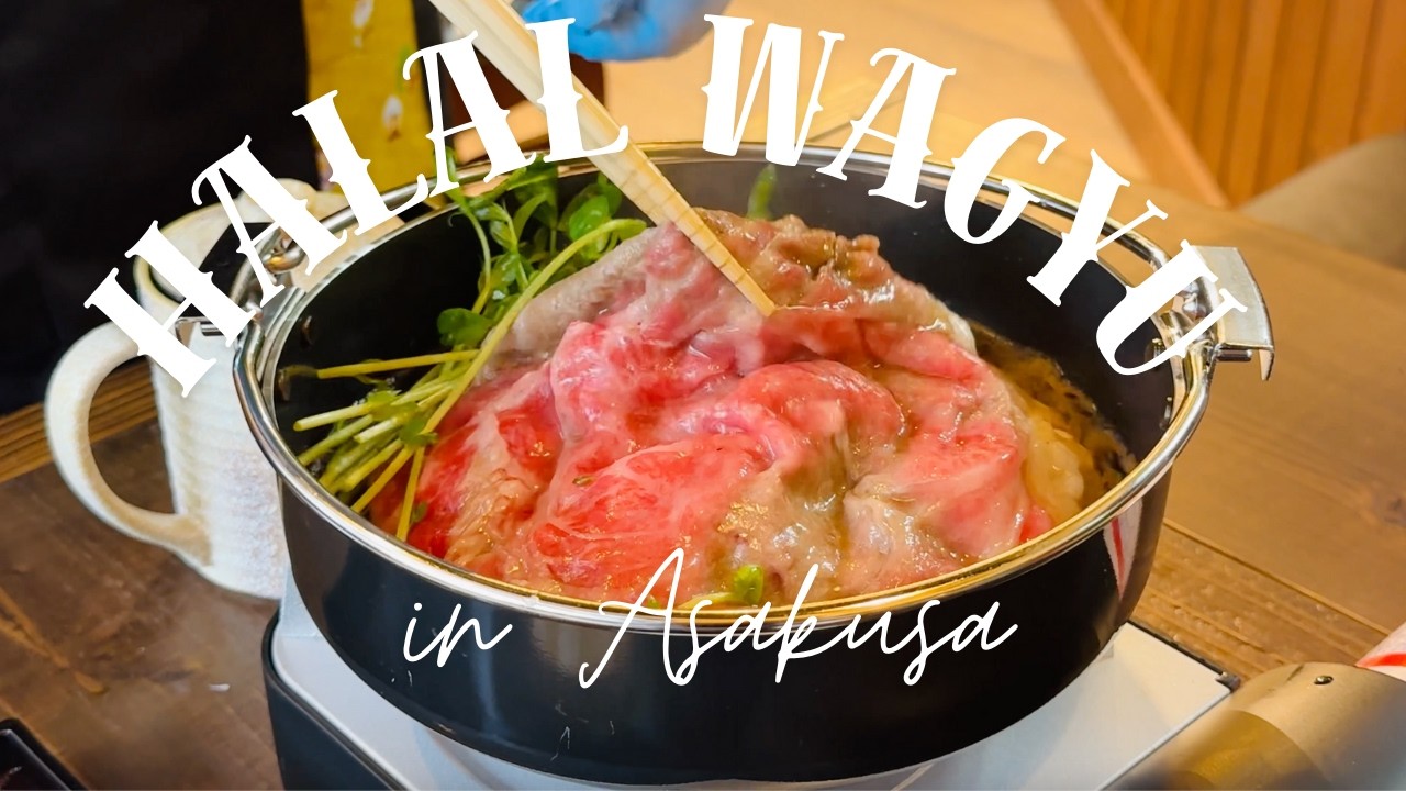 Halal Wagyu in Asakusa?! 🇯🇵🥩 Inside Halal Restaurant "Shabu-Shabu & Sukiyaki Kawashina Asakusa"