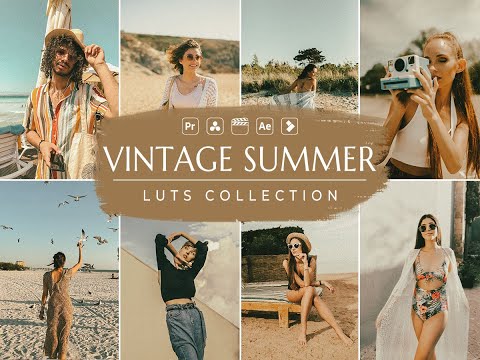Vintage Summer Video LTUs, Vintage LUTs, Summer LUTs, Video Preset, Influencer LUTs, VN LUTs