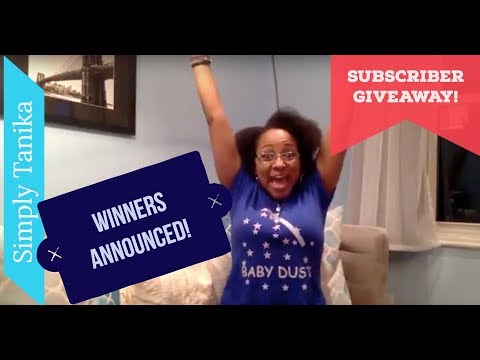 Giveaway Winners Announced! (AUDIO ONLY) Video
