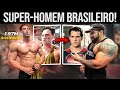 SUPER HOMEM BRASILEIRO BUGA ACADEMIA GRINGA COM SEU SHAPE E 1,97 DE ALTURA!!