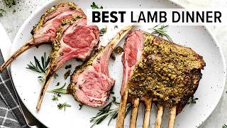 RACK OF LAMB with Dijon Herb Crust (Best Easter Lamb Dinner Recipe!)