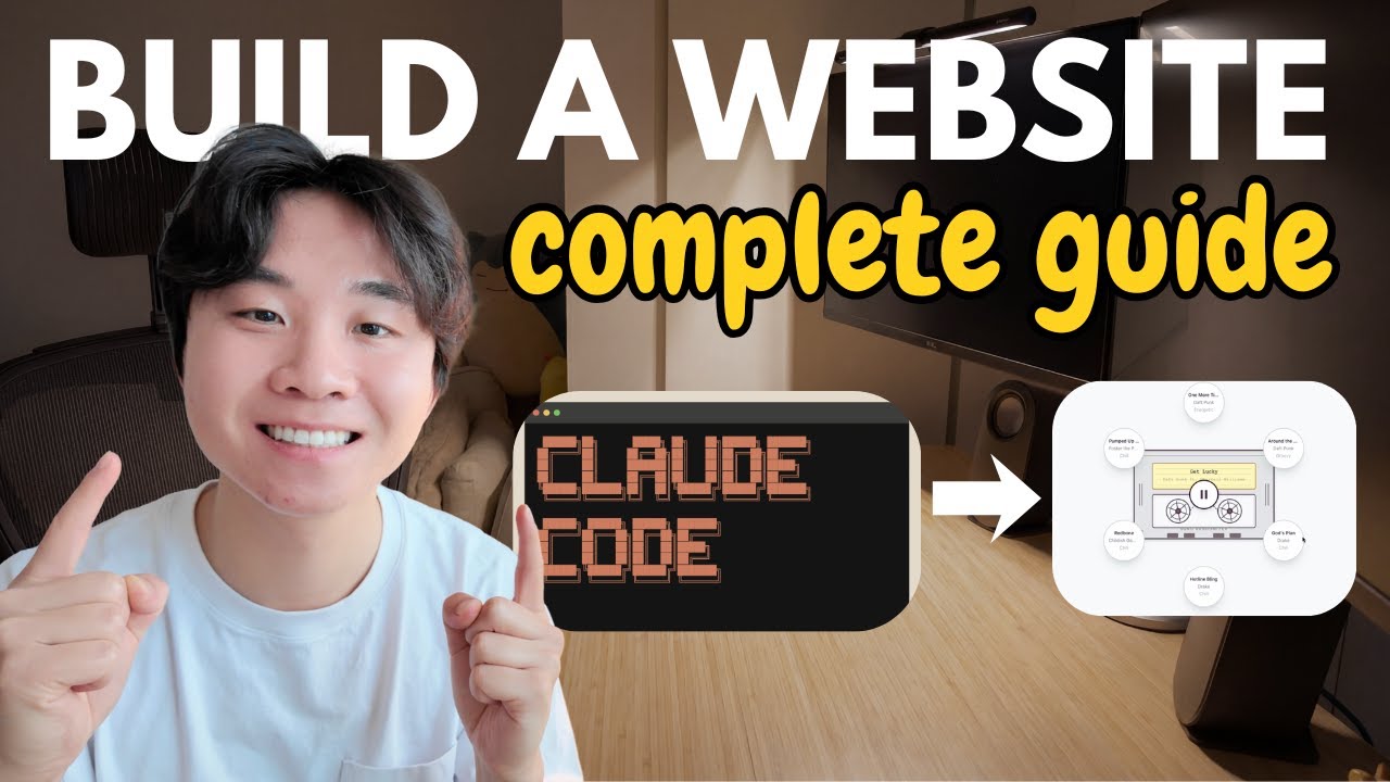 Complete guide to building out a website with Claude for Beginners video thumbnail