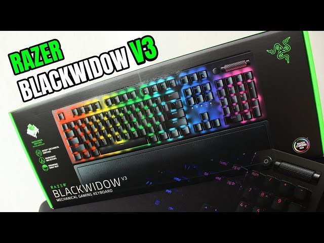 Bàn phím cơ Razer BlackWidow V3 - Green Switch - US - Black