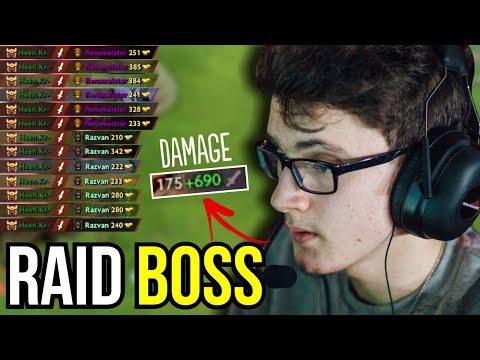 RAID BOSS - Miracle Legion Commander WTF Damage Epic Gameplay 7.07 | Dota 2
