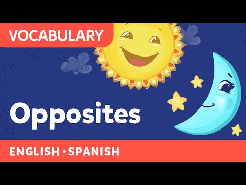 The Opposites Song | La canción de los opuestos | Bilingual Preschool Vocabulary | Canticos