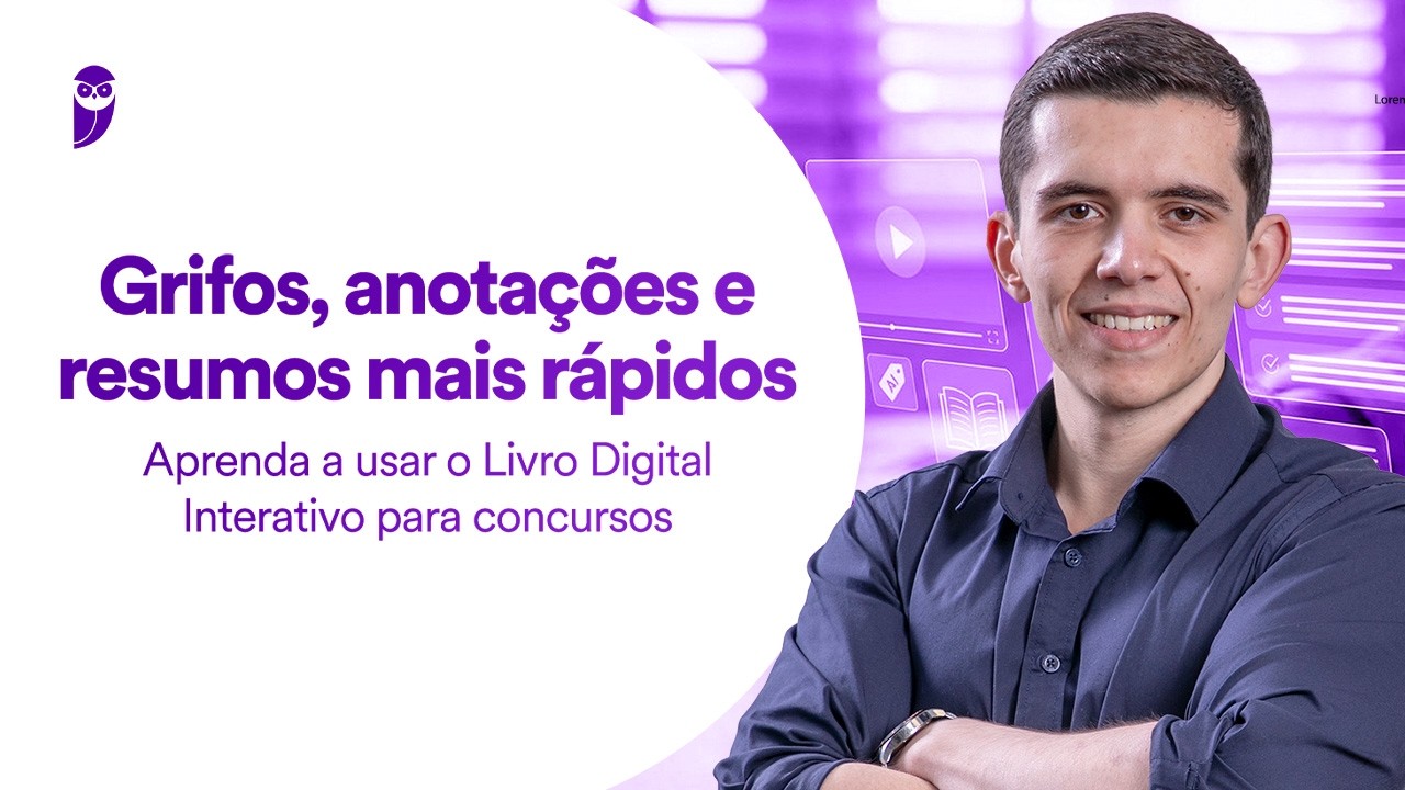 Grifos, anotações e resumos mais rápidos | Aprenda a usar o Livro Digital Interativo para concursos