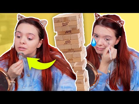 Die HÄRTESTE Makeup Challenge!! Ich spiele MAKEUP JENGA ?