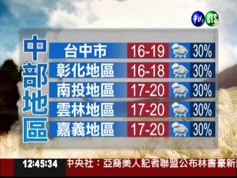 二月二十五日華視午間氣象