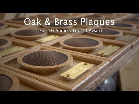 Making Brass & Oak Award Plaques for DD Audio - CNC...