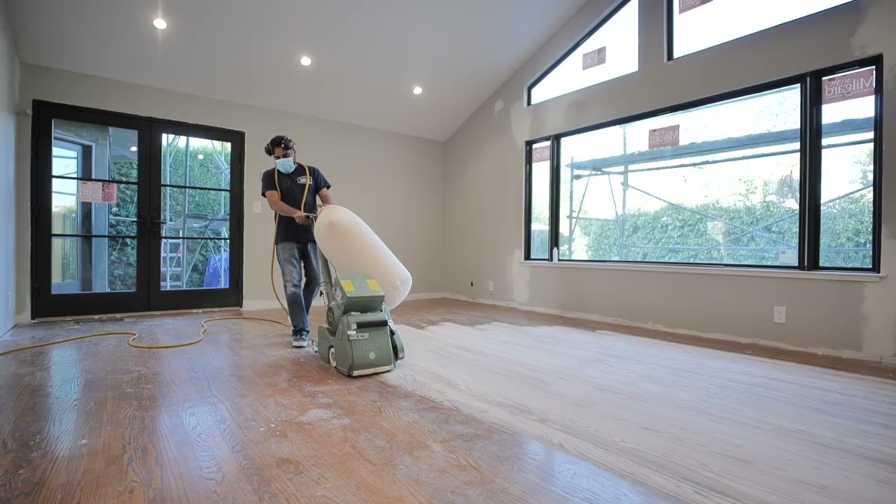 Hardwood floor refinishing by Peninsula Hardwood Floors