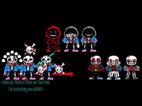 Stacked! Murder Time Trio Sprites Phase 1-4 (two versions)