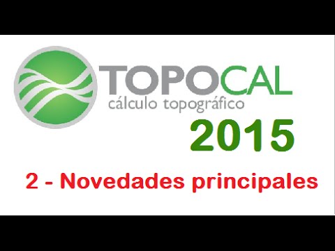 TopoCal 2015 — Novedades Principales