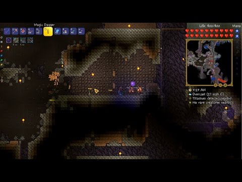 Brian's Terraria 1.3.4 (Expert), Part 10 - Spiders and titanium
