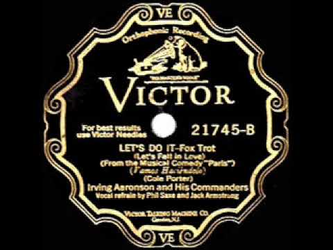 1929 HITS ARCHIVE: Let’s Do It (Let’s Fall In Love) - Irving Aaronson (P Saxe & J Armstrong, vocal)