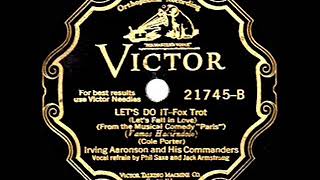 1929 HITS ARCHIVE: Let’s Do It (Let’s Fall In Love) - Irving Aaronson (P Saxe &amp; J Armstrong, vocal)