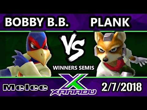 S@X 240 Melee - Bobby B.B. (Falco) Vs. Plank (Fox, Sheik) - SSBM Winners Semis - Smash Melee