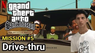 Gta san Andreas mission 5 - DRIVE - THRU - walkthrough - /gameplay / #youtubevideo