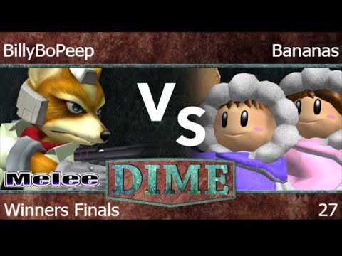 DIME 27 - TNC | BillyBoPeep (Fox) vs Bananas (ICs) Winners Finals - Melee