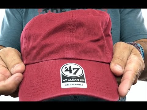 47 'BLANK CLASSIC STRAPBACK' Burgundy Adjustable Hat