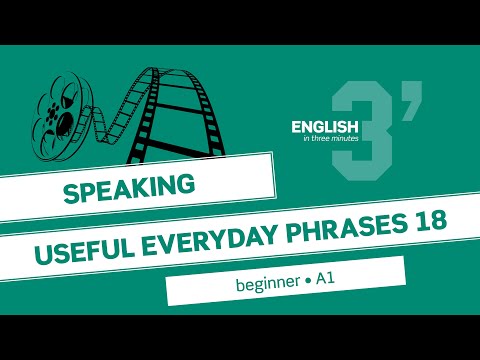 Beginner Speaking: Useful everyday phrases 18 (A1)
