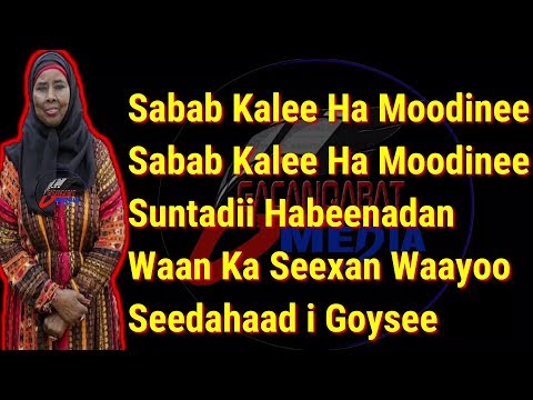HIBO NUURA SABAB KALEE HAMODINEE LYRICS