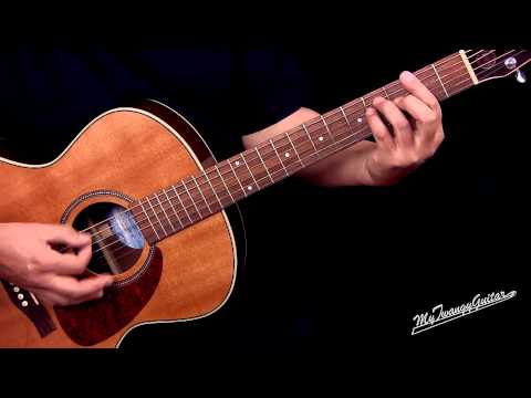 SRV Style Acoustic Blues Shuffle