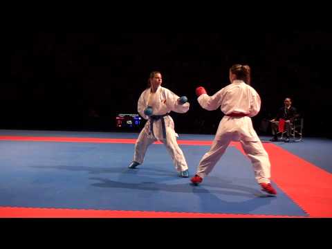 Karate1 PL, Almere 2014 - OZCELIK vs. RECCHIA - Kumite fem. -50 FINAL