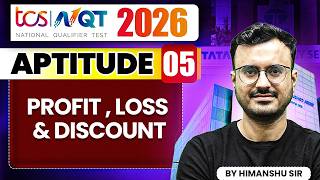 TCS NQT 2026 | Aptitude 05 | Profit , Loss & discount | TCS NQT Preparation