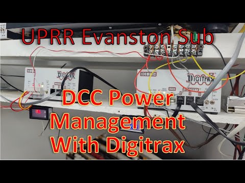 DCC Model Railroad Power Management w/Digitrax System- UPRR Evanston Sub HO Scale Trains in Action
