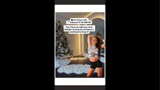 🎉LIVE TODAY at 1130 AM EST- Top 2 Reasons Moms Gain Weight During the Holidays + How to Stop It!🤯