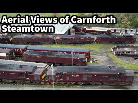 A Birds Eye View of CARNFORTH STEAMTOWN..!