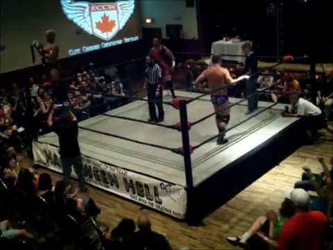 Scotty Mac vs. Nelson Creed vs. Kenny Lush - Canadian Championship (9/14/13) | ECCW Classics