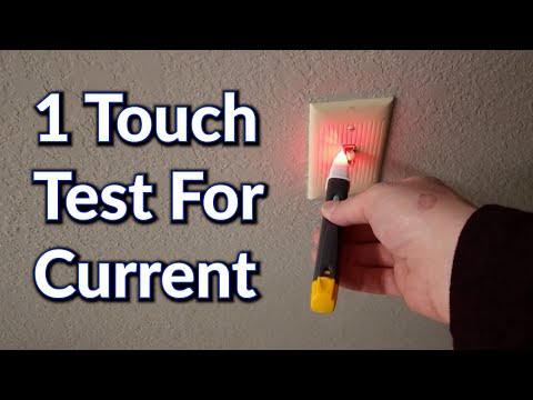 How to Test Outlet or Switch for Current Fluke 1AC II VoltAlert  Non Contact Tester