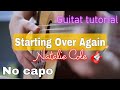 Starting Over Again | natalie Cole | Easy Guitar tutorial| No Capo