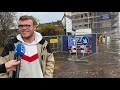 Natte voeten door hoog water in Vlaardingen