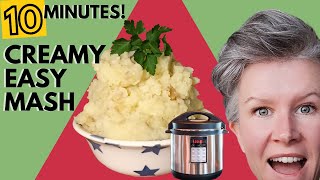 INSTANT POT MASHED POTATOES 🥔 COOKING TIME MASH POTATOES in PRESSURE COOKER | DAIRY-FREE NO DRAIN!