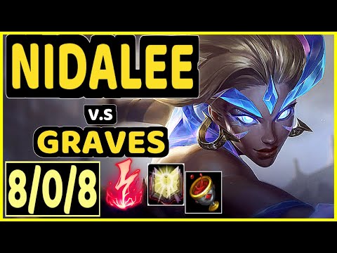 MARKOON (NIDALEE) vs GRAVES - 8/0/8 KDA JUNGLE CHALLENGER GAMEPLAY - EUW
