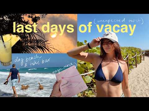Vacation vlog (last days 😢)! decor shopping, dog beach & an unexpected twist...