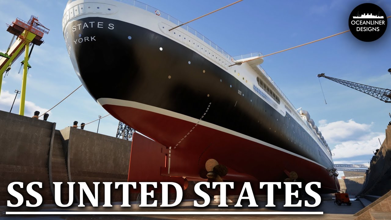 The Hidden Engineering of SS United States | Virtual Tour in Dry Dock