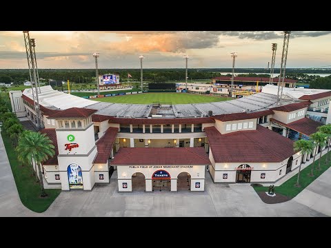 AMAZING FPV DRONE SUNSET TOUR ----- Lakeland Florida Detroit Tigers Joker Marchant Stadium