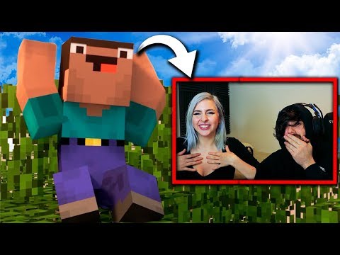 LA MEJOR ANIMACIÓN DE HACKER VS NOOB... CON MI NOVIA | VIDEO REACCION MINECRAFT VIDEOREACCION