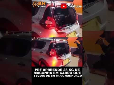 🚔 PRF apreende 28 kg de maconha em carro que seguia de BH para Manhuaçu - BH ao Vivo