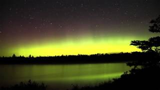 Northern Lights (Aurora Borealis) Tobermory, Ontario Canada