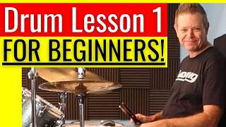How To Play The Drums: Lesson 1 For Beginners!😀