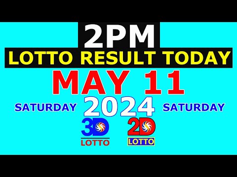 Lotto Result Today 2pm May 11 2024 (PCSO)