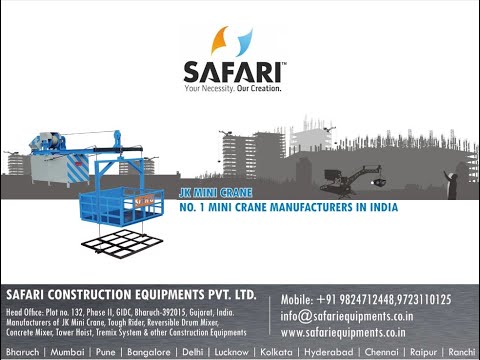 JK Mini Crane 500 KG Capacity - Guided Bucket